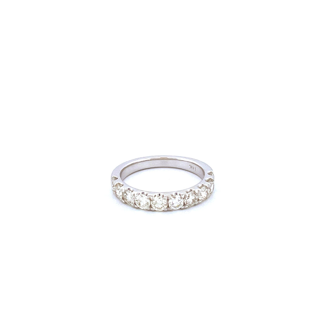 14K White Gold with 1.50CTW Natural White Diamond Women's Ring