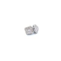 14K White Gold Earrings with 0.68CTW Natural White Diamond