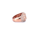 10K Rose Gold with 4.61CTW Natural White Diamond Men's Pinky Ring