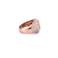 10K Rose Gold with 4.61CTW Natural White Diamond Men's Pinky Ring