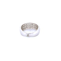 14K White Gold Men's Pinky Ring with 1.21CTW Natural White Diamonds