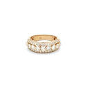 14K Yellow Gold Men's Pinky Ring with 3.05CTW Natural White Diamonds