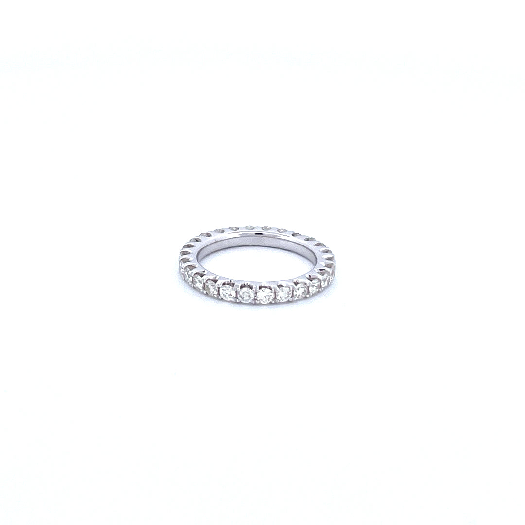 14K White Gold Women's Ring with 1.52CTW Natural White Diamond