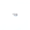 14K White Gold Earrings with 0.11CTW Natural White Diamond