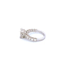 14K White Gold with 1.75CTW Natural White Diamond Women's Ring