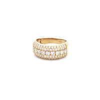 14K Yellow Gold Men's Pinky Ring with 2.13CTW Natural White Diamonds