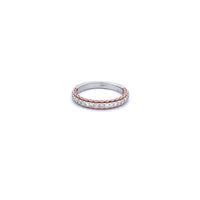 14K White and Rose Gold with 0.48CTW Natural White Diamond Ring