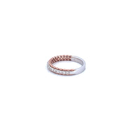 14K White and Rose Gold with 0.48CTW Natural White Diamond Ring