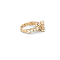 14K Yellow Gold Women's Ring with 3.80CTW Natural White Diamonds