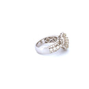 14K White Gold Women's Ring with 3.74CTW Natural White Diamonds