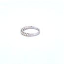 14K White Gold with 0.90CTW Natural White Diamond Women's Ring