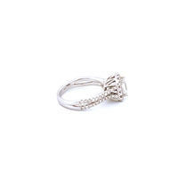 14K White Gold Women's Ring with 1.41CTW Natural White Diamonds