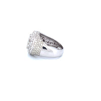 10K White Gold with 4.65CTW Natural White Diamond Men's Pinky Ring