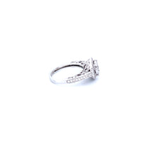 14K White Gold Women's Ring with 1.26CTW Natural White Diamonds