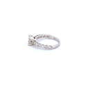 14K White Gold with 1.22CTW Natural White Diamond Women's Ring