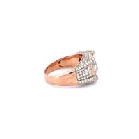 14K Rose Gold Men's Pinky Ring with 2.01CTW Natural White Diamonds