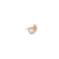 14K Yellow Gold Earrings with 0.90CTW Natural White Diamond