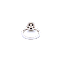 14K White Gold Women's Ring with 1.41CTW Natural White Diamonds