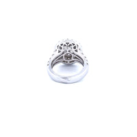 14K White Gold with 3.26CTW Natural White Diamond Women's Ring