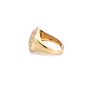 14K Yellow Gold Men's Pinky Ring with 1.60CTW Natural White Diamonds