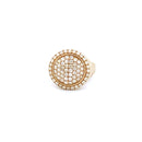 14K Yellow Gold Men's Pinky Ring with 1.60CTW Natural White Diamonds