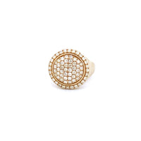 14K Yellow Gold Men's Pinky Ring with 1.60CTW Natural White Diamonds