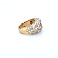 14K Yellow Gold Men's Pinky Ring with 3.78CTW Natural White Diamonds