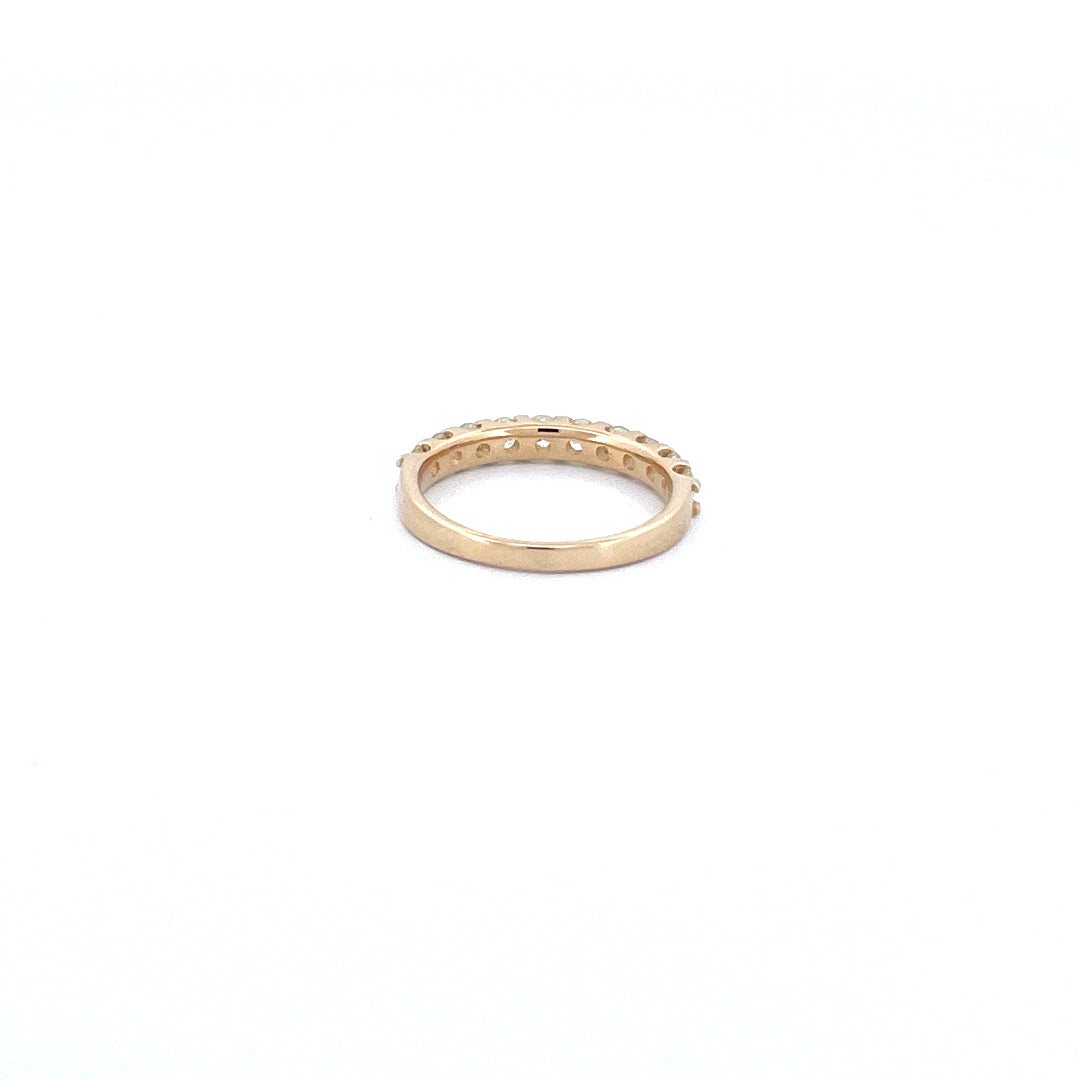 14K Yellow Gold with 0.92CTW Natural White Diamond Women's Ring