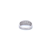 14K White Gold with 0.86CTW Natural White Diamond Women's Ring