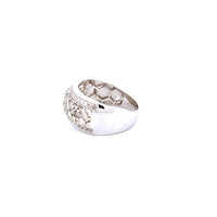 14K White Gold Men's Pinky Ring with 1.41CTW Natural White Diamonds