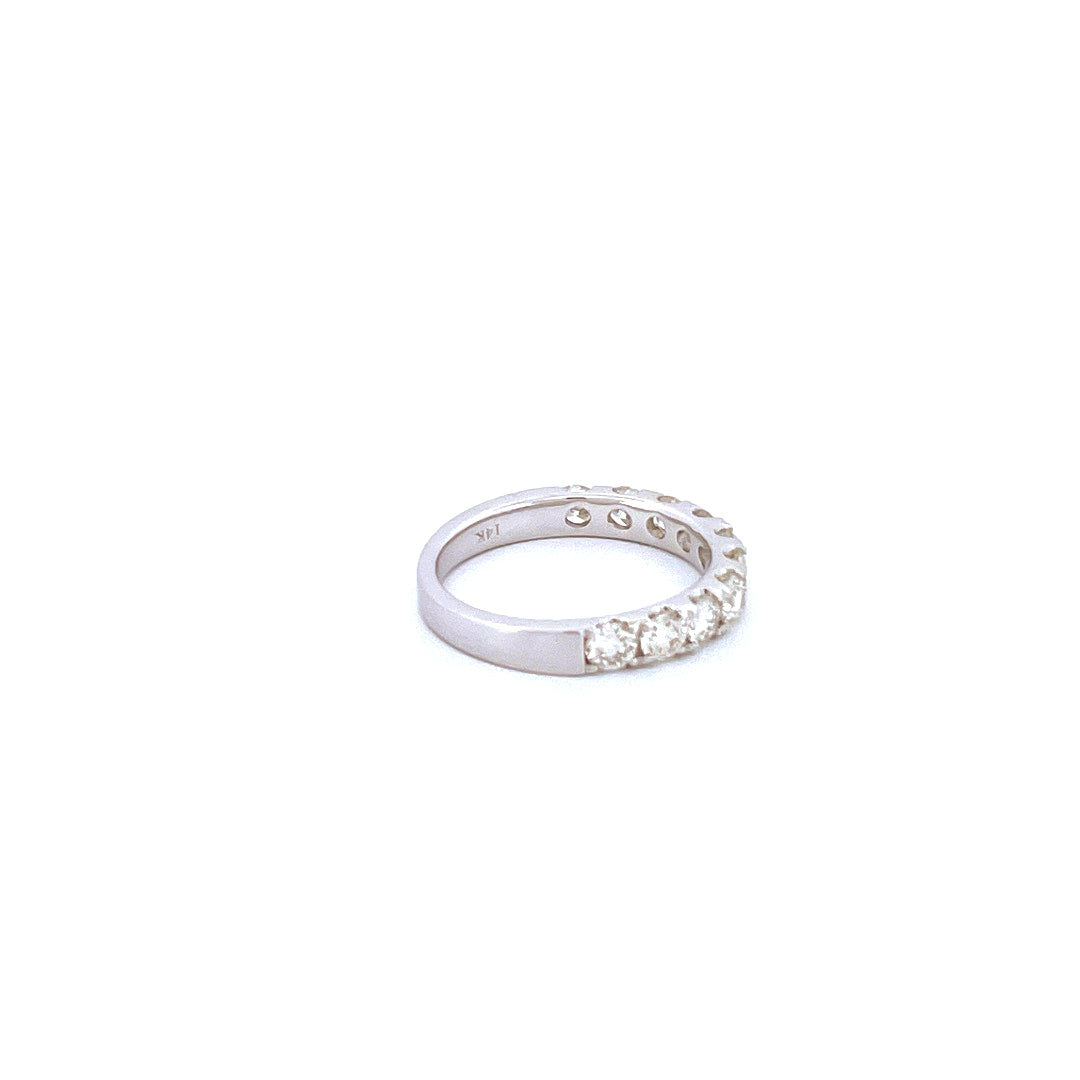 14K White Gold with 1.50CTW Natural White Diamond Women's Ring