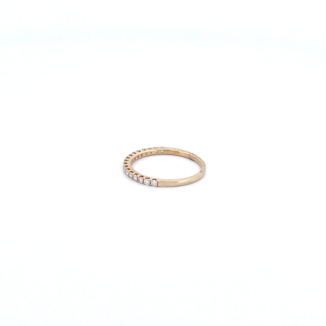 14K Yellow Gold with 0.25CTW Natural White Diamond Women Ring