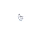 14K White Gold Earrings with 0.90CTW Natural White Diamond